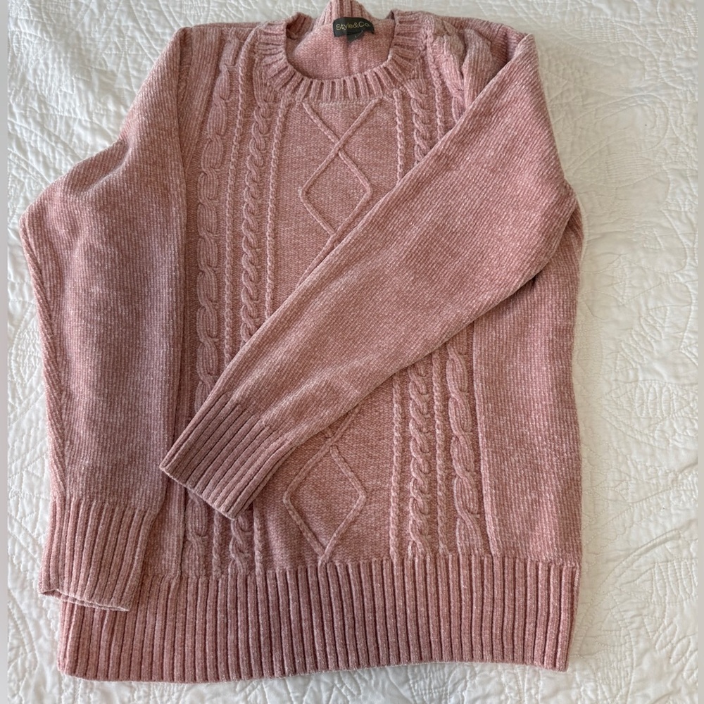 Style & Co. Blush Knit Sweater